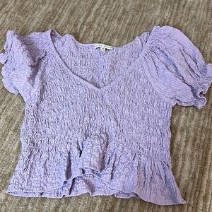 Light purple crop top